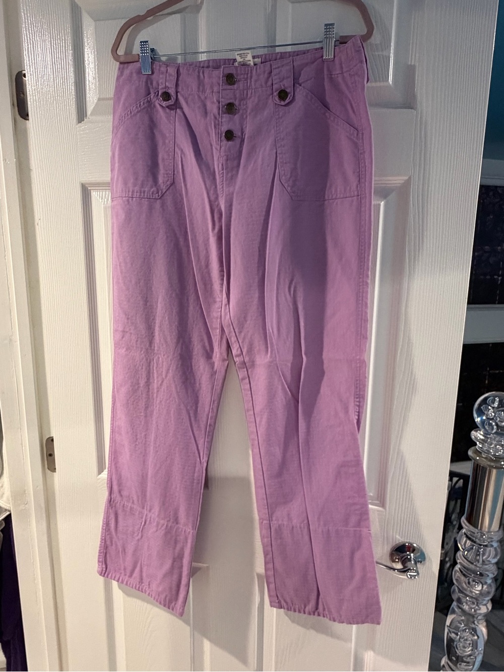 Forenza Lavender Casual Cotton Pants for Kids